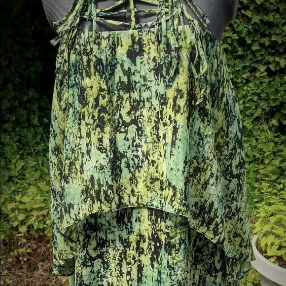 BCBG size XS dress in green and black. a line dress. Above the knee - Picture 8 of 8